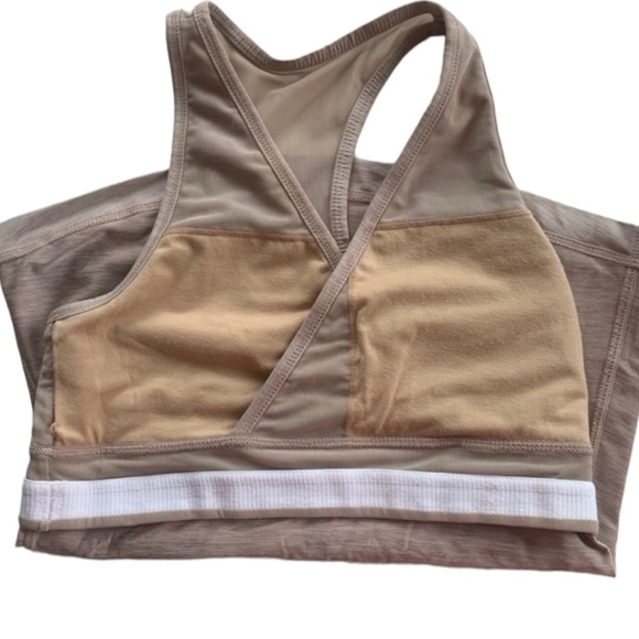 Lululemon Origami Deep V Neck Tank II Rose Gold size 2 - Picture 3 of 4